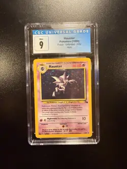 Haunter Pokemon Fossil 6/62 Holo CGC Mint 9 Graded Card - Image 1