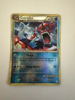 Gyarados 123/123 HeartGold SoulSilver Shiny Reverse Holo Rare Pokemon Card - Image 1