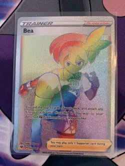 Bea - 193/185 - Rainbow Secret Rare Card - Pokemon Vivid Voltage NM/M Lot Of 2 - Image 3