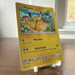 Pokemon Pikachu 4/12 2018 Hologram Card Rare - Image 4