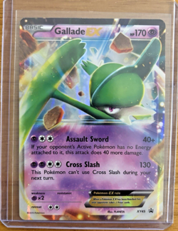 Pokemon TCG Trading Card 2015 Black Star Promo Gallade EX Holo Foil XY45 - Image 1