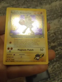 Rockets Hitmonchan Gym Heroes Trading Card 11/132 Holo - Image 2