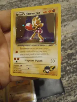 Rockets Hitmonchan Gym Heroes Trading Card 11/132 Holo - Image 4
