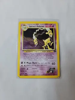 #3 Sabrina's Alakazam 16/132 Gym Challenge 2000 Holo Rare WOTC Pokemon Card TCG - Image 1