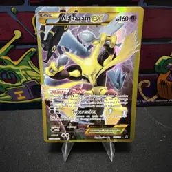 Alakazam EX Fates Collide 125/124 Full Art Holo Secret Rare Pokemon TCG Card - Image 1