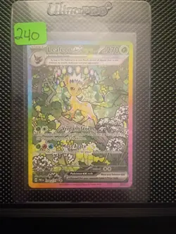 Pokemon TCG SV-Prismatic Evolutions Leafeon EX Card #144/131 - Image 1