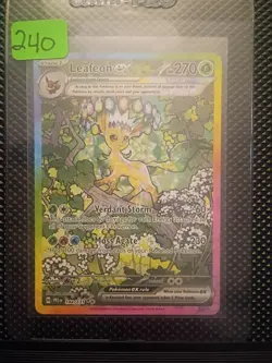 Pokemon TCG SV-Prismatic Evolutions Leafeon EX Card #144/131 - Image 3
