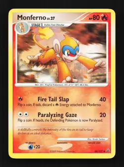 Monferno 56/127 Platinum English Pokemon Card TCG - Image 1