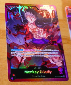 ONE PIECE ENGLISH CARD HOLO GAME CARD LEADER Monkey.D. Luffy ST10-002 ST EN M - Image 1