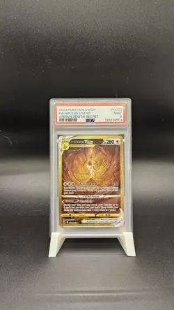 PSA 9 Pokemon Arceus VSTAR GG70 Crown Zenith Gold Secret Rare Holo Card - Image 2