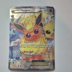 Pokemon Flareon EX RC28/RC32 Generations Radiant Collection Full Art Holo Card - Image 1