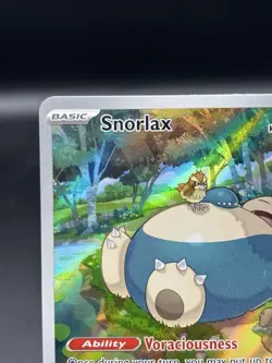 Pokemon Snorlax SVP 051 Holo Black Star Promo Card Scarlet & Violet 151 NM - Image 2