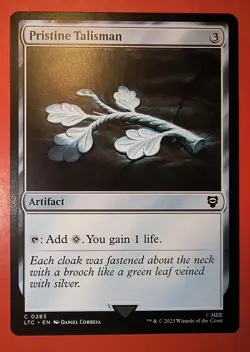MTG,MAGIC, PRISTINE TALISMAN, 0283, COMMON, REGULAR FINISH, LTC. NM - Image 1
