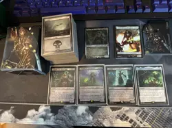 MTG Warhammer 40k Necron Dynasties Commander Deck. Deck Box Sleeved W. Tokens - Image 1