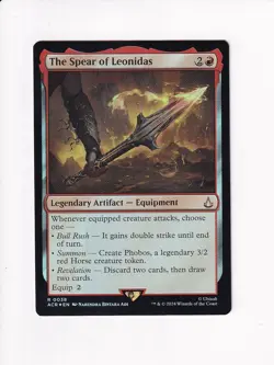 MAGIC THE GATHERING MTG ASSASSIN'S CREED THE SPEAR OF LEONIDAS FOIL - Image 1