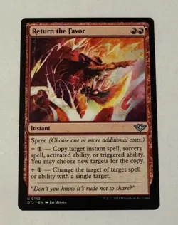 MTG Return the Favor - Outlaws of Thunder Junction LP - Image 1