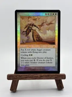 Foil Decree of Justice 8 Scourge Rare - MTG Magic The Gathering MP - Image 1