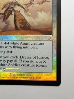 Foil Decree of Justice 8 Scourge Rare - MTG Magic The Gathering MP - Image 5