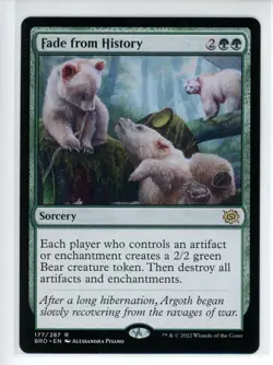 FADE FROM HISTORY The Brothers' War #177 BRO(NM+)(MTG) - Image 1