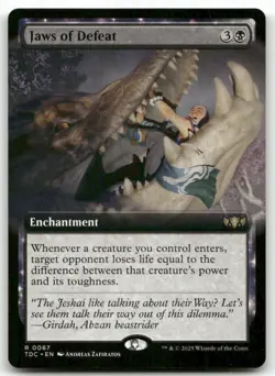 Jaws of Defeat (Extended Art) #67 MTG Tarkir Dragonstorm TDC NM X1 - Image 1