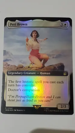 Peri Brown (Extended Art) Universes Beyond: Doctor Who Foil - Image 1