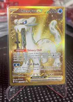 Pokemon TCG - Chien-Pao EX 274/193 - Paldea Evolved - Gold Hyper Rare - Image 1
