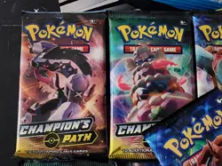 Pokemon Champion's Path - Lot of 9 Booster Packs New Factory Sealed - Image 2