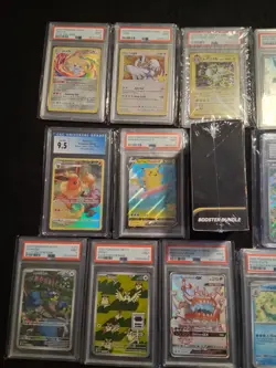 Huge Pokemon PSA Graded Lot of 15 + Booster Bundle +Full Arts SIRs Vintage Bulk - Image 2