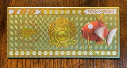 Magikarp 100 Gold Tarot Long Stub Box Hit! Eif Origin 4.0 Non-TCG Pokemon - Image 1