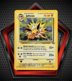 Jolteon 1999 Pokemon Jungle Unlimited Holo Rare 4/64 NM TCG - Image 1