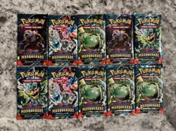 Pokemon TCG: Scarlet and Violet Twilight Masquerade Booster Pack Lot Of 10 (B) - Image 1