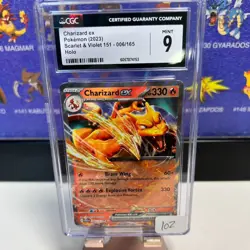 Pokemon TCG - CGC 9 Mint Charizard ex Scarlet & Violet 151 - 006/165 Holo 2023 - Image 1