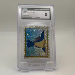 CGC NM/M 8 - Lapras - 115 - 2000 Pokemon Merlin Series 2 Sticker - Cracked Ice - Image 4