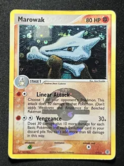Marowak 7/112 FireRed & LeafGreen Reverse Holo Rare MP 2004 Pokemon TCG - Image 1