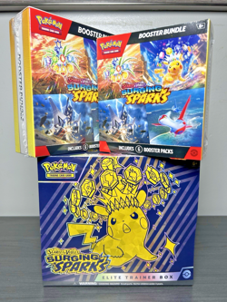 Pokemon Surging Sparks Sealed Elite Trainer Box & Booster Bundles HOT LOT⚡💎⚡ - Image 1