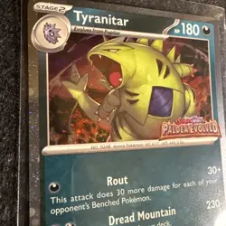 Tyranitar 135/193 Paldea Evolved Stamp Cosmos Holo NM Pokemon - Image 4