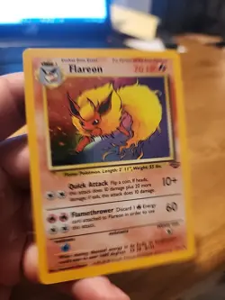 Pokemon TCG Flareon Jungle 3/64 Holo Unlimited Holo Rare - Image 2