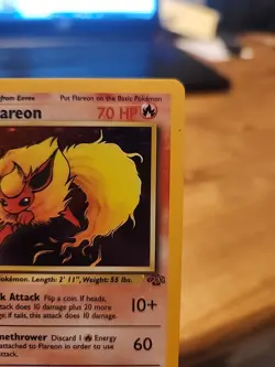 Pokemon TCG Flareon Jungle 3/64 Holo Unlimited Holo Rare - Image 5
