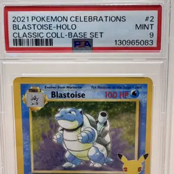 2021 POKEMON CELEBRATIONS CLASSIC COLLECTION #2 BLASTOISE-HOLO - PSA 9 MINT - Image 2