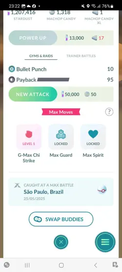 Pokemon Go Shiny Machamp ( Gigantamax ) ( High CP ) - Image 2