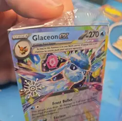 HOLIDAY STAMPED Pokemon TCG Glaceon EX 026/131 PROMO NM Prismatic Evolutions - Image 4