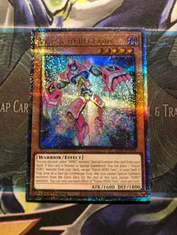 *** VISION HERO FARIS *** QUARTER CENTURY SECRET RARE RA01-EN004 YUGIOH! - Image 1
