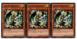 Yugioh- 3X Lancer Lindwurm - Common - Unlimited - EXVC-EN092 - Near Mint - Image 1