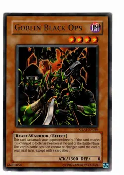 Yugioh- 1X Goblin Black Ops - Rare - Unlimited - GLAS-EN030 - Light Play - Image 1