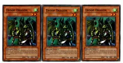 Yugioh- 3X Troop Dragon - Common - 1st Edition - LOD-042 - Light Play - Image 1
