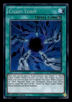 Chaos Form MVP1-ENS08 Secret Rare Legendary Duelists: Season 2 Yu-Gi-Oh NM - Image 1