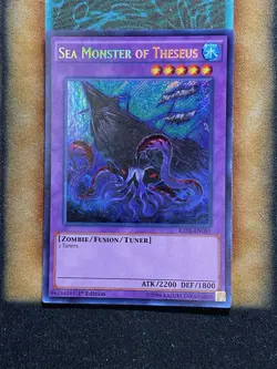 Yugioh Sea Monster Of Theseus RATE-EN081 Secret Rare 1st Ed LP - Image 1