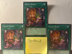 x3 Hallo-Ween! Rare SUDA-EN063 3x NM 1st Edition Yu-Gi-Oh! - Image 1