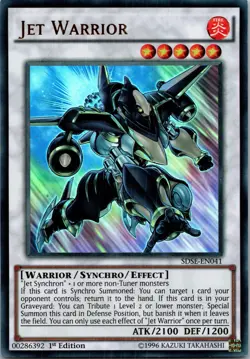 Yugioh Jet Warrior SDSE-EN041 1st Edition Ultra Rare NM - Image 1