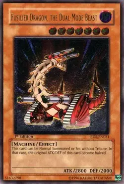 Yugioh! Fusilier Dragon, The Dual-Mode Beast - RDS-EN031 - Ultimate Rare - 1st E - Image 1